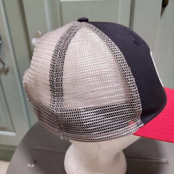 Patagonia Fitz Roy Hex Mountain Spellout Logo Mesh Trucker Snapback Hat Cap OSFA - Picture 6 of 11